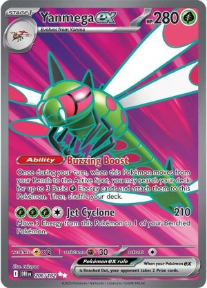 Yanmega ex - 206/182: Destined Rivals