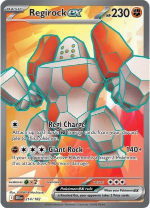 Regirock ex - 214/182: Destined Rivals