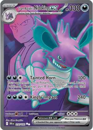 Team Rocket's Nidoking ex - 216/182: Destined Rivals