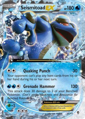 Seismitoad EX - 20/111: XY - Furious Fists