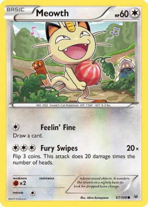 Meowth - 67/108: XY - Roaring Skies