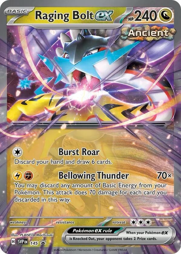 Raging Bolt ex - 145 : Scarlet & Violet Promo Cards