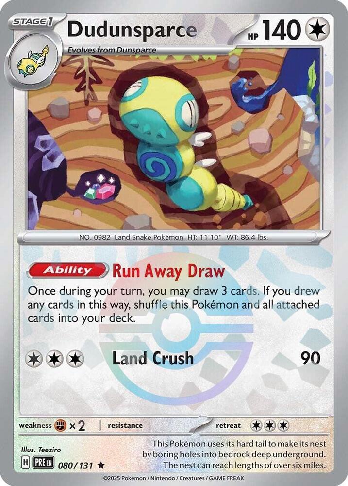 Dudunsparce (Poke Ball Pattern) - 080/131 : Prismatic Evolutions