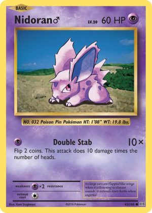 Nidoran M - 43/108: XY - Evolutions