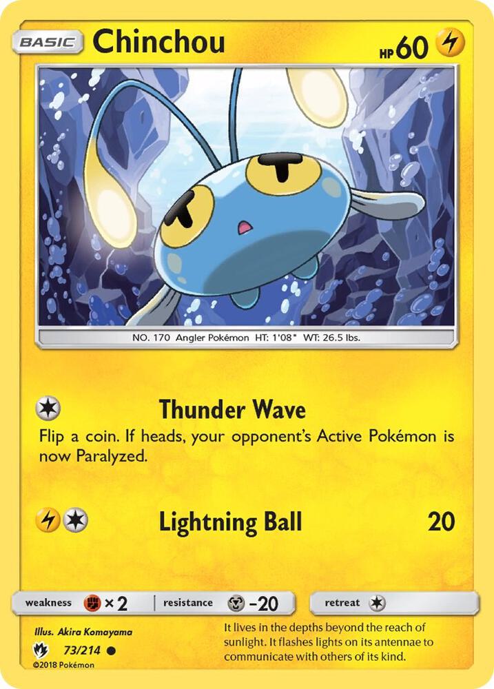 Chinchou - 73/214: SM - Lost Thunder