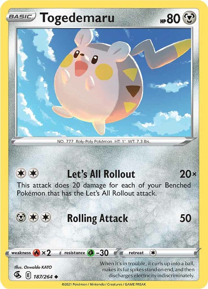 Togedemaru - 187/264: Fusion Strike