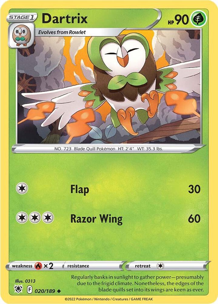 Dartrix - 020/189: SWSH10: Astral Radiance