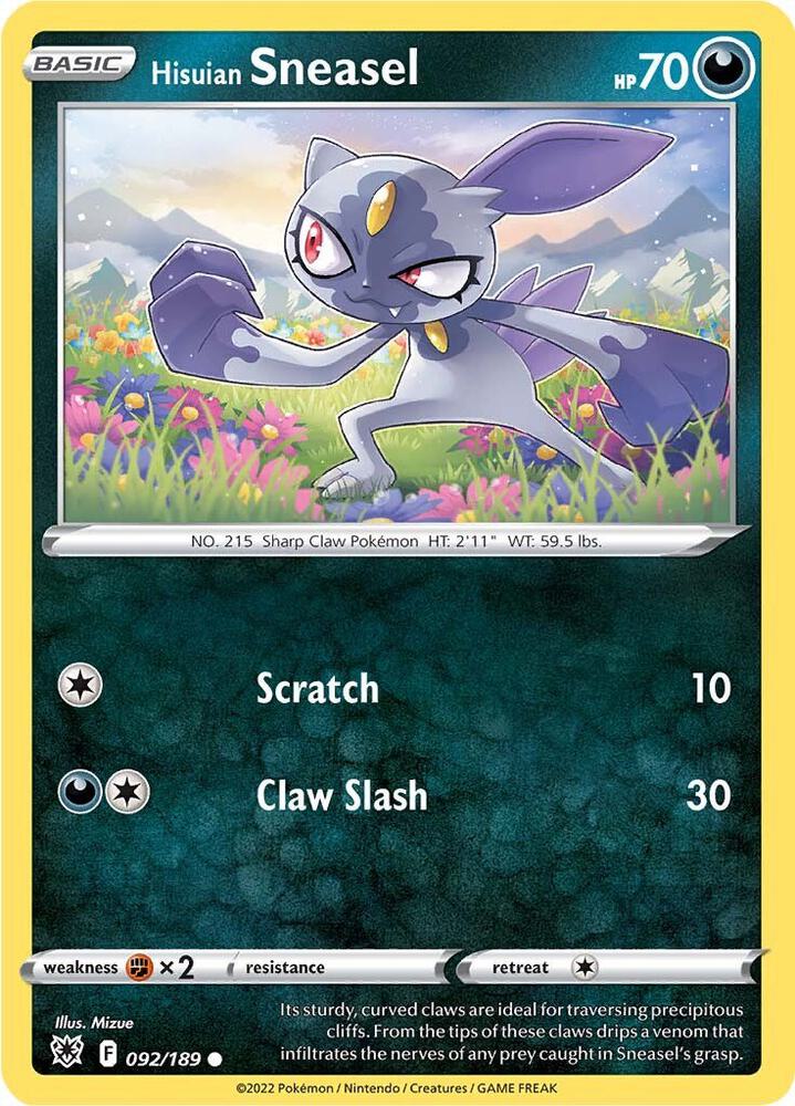 Hisuian Sneasel - 092/189: Astral Radiance