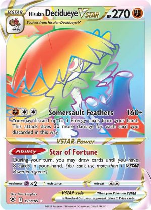 Hisuian Decidueye VSTAR (Secret) - 195/189: Astral Radiance