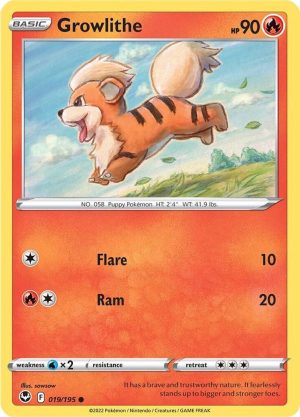 Growlithe - 019/195: Silver Tempest