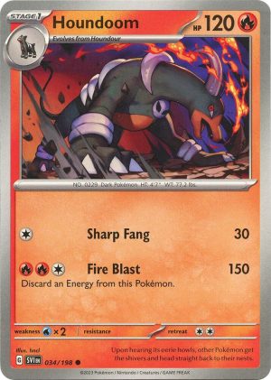Houndoom - 034/198: SV01: Scarlet & Violet Base Set
