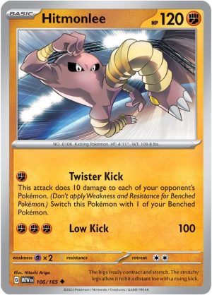 Hitmonlee - 106/165: Scarlet & Violet 151