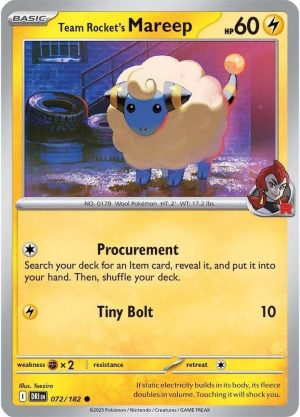 Team Rocket's Mareep - 072/182: Destined Rivals