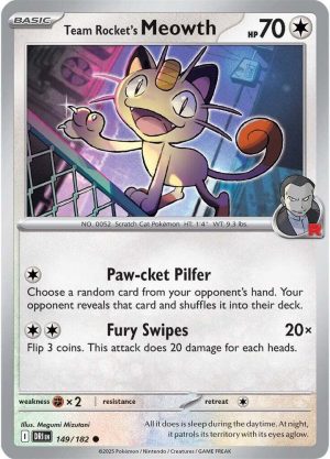 Team Rocket's Meowth - 149/182: Destined Rivals