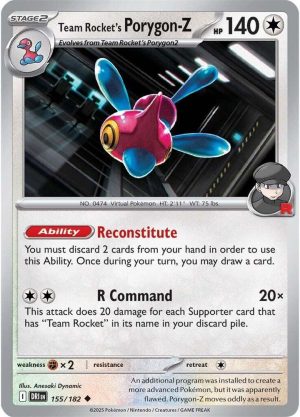 Team Rocket's Porygon-Z - 155/182: Destined Rivals