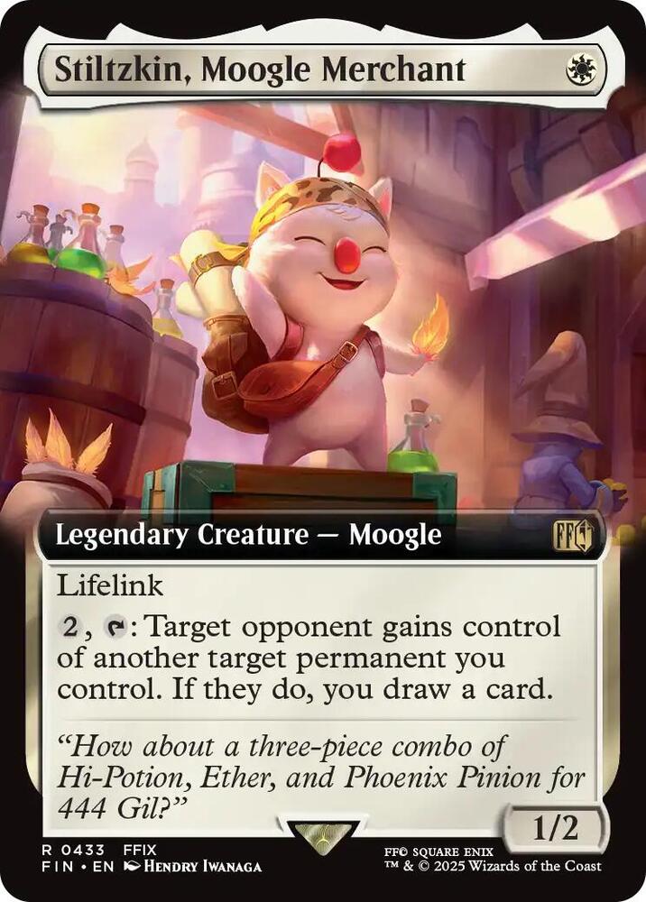 Stiltzkin, Moogle Merchant (Extended Art) - 433: FINAL FANTASY