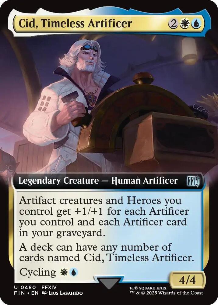 Cid, Timeless Artificer (Extended Art) - 480: FINAL FANTASY