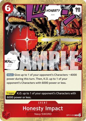 Honesty Impact - OP11-018: A Fist of Divine Speed