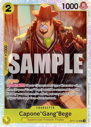 Capone"Gang"Bege (101) - OP11-101: A Fist of Divine Speed