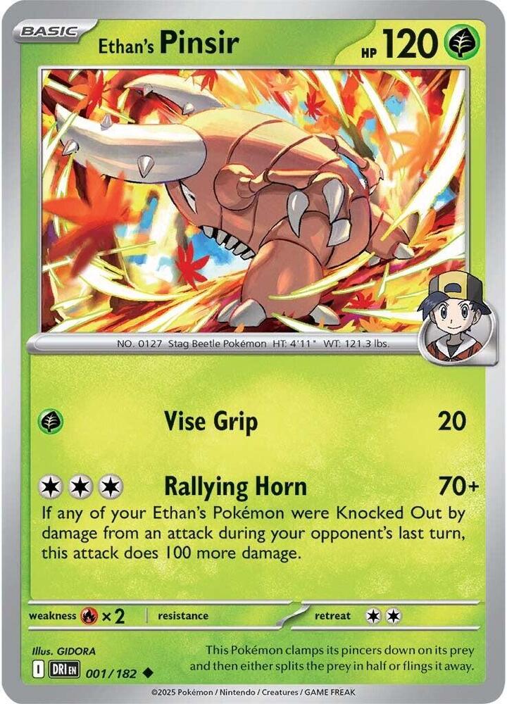 Ethan's Pinsir - 001/182: Destined Rivals