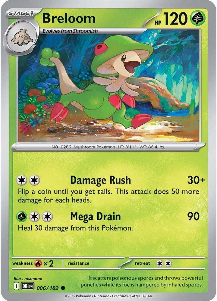 Breloom - 006/182: SV10: Destined Rivals
