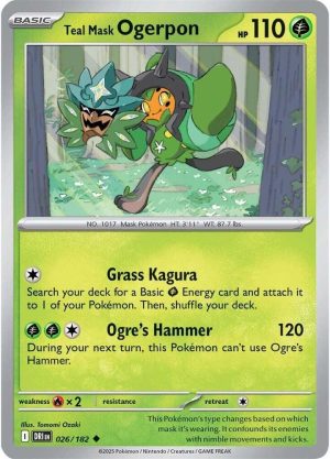 Teal Mask Ogerpon - 026/182: Destined Rivals