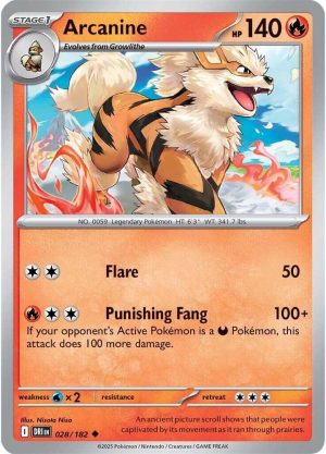 Arcanine - 028/182: Destined Rivals