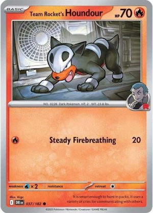Team Rocket's Houndour - 037/182: Destined Rivals