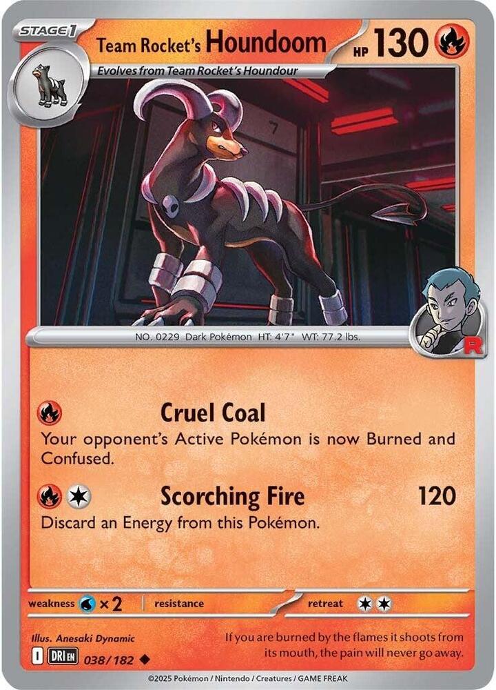 Team Rocket's Houndoom - 038/182: Destined Rivals