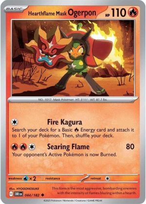 Hearthflame Mask Ogerpon - 044/182: Destined Rivals