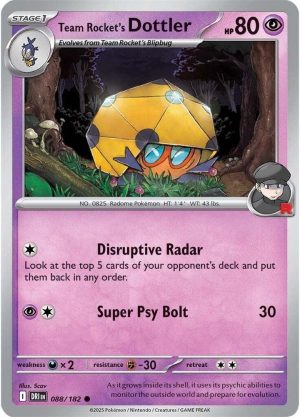Team Rocket's Dottler - 088/182: Destined Rivals