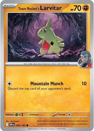Team Rocket's Larvitar - 094/182: Destined Rivals