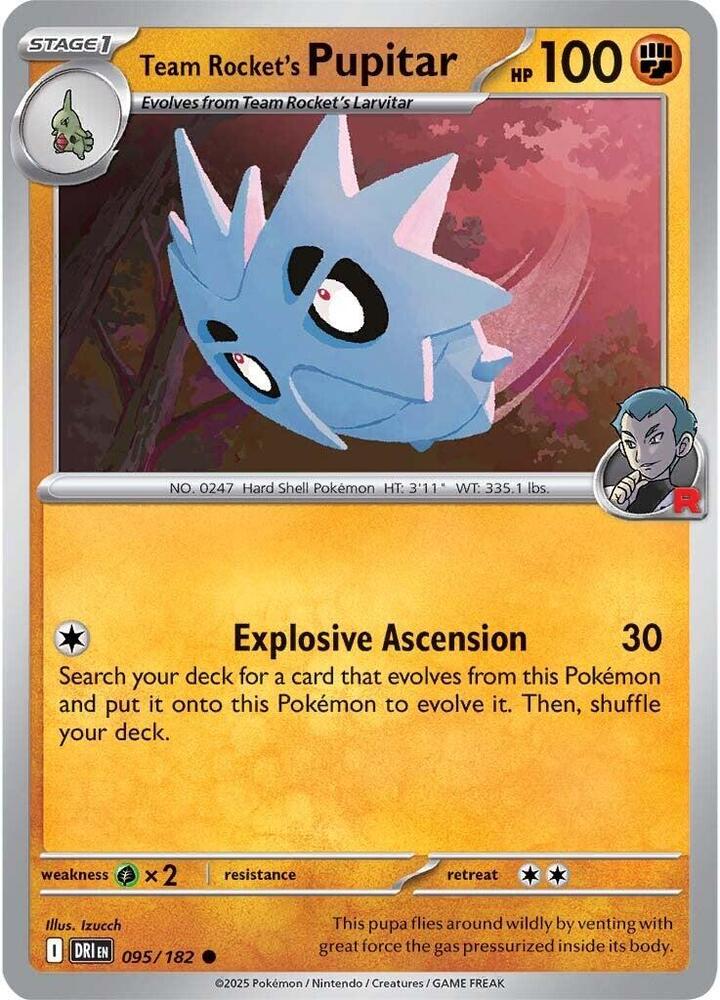 Team Rocket's Pupitar - 095/182: Destined Rivals