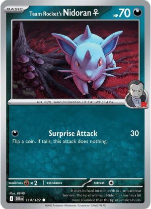 Team Rocket's Nidoran F - 114/182: Destined Rivals