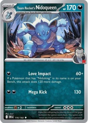 Team Rocket's Nidoqueen - 116/182: Destined Rivals