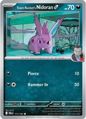 Team Rocket's Nidoran M - 117/182: Destined Rivals