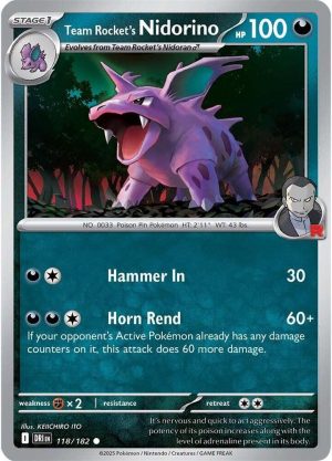 Team Rocket's Nidorino - 118/182: Destined Rivals