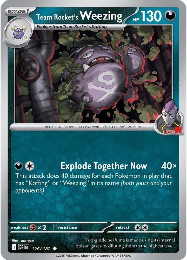 Team Rocket's Weezing - 126/182: Destined Rivals