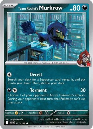 Team Rocket's Murkrow - 127/182: Destined Rivals