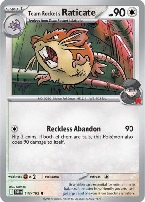 Team Rocket's Raticate - 148/182: Destined Rivals