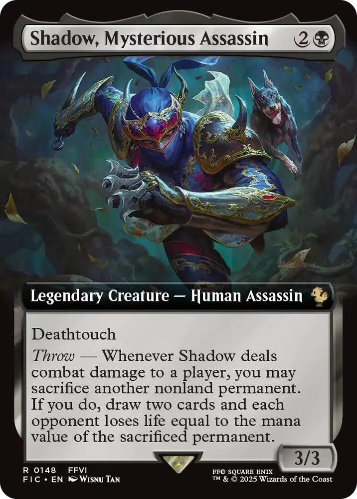 Shadow, Mysterious Assassin (Extended Art) - 148: Commander: FINAL FANTASY