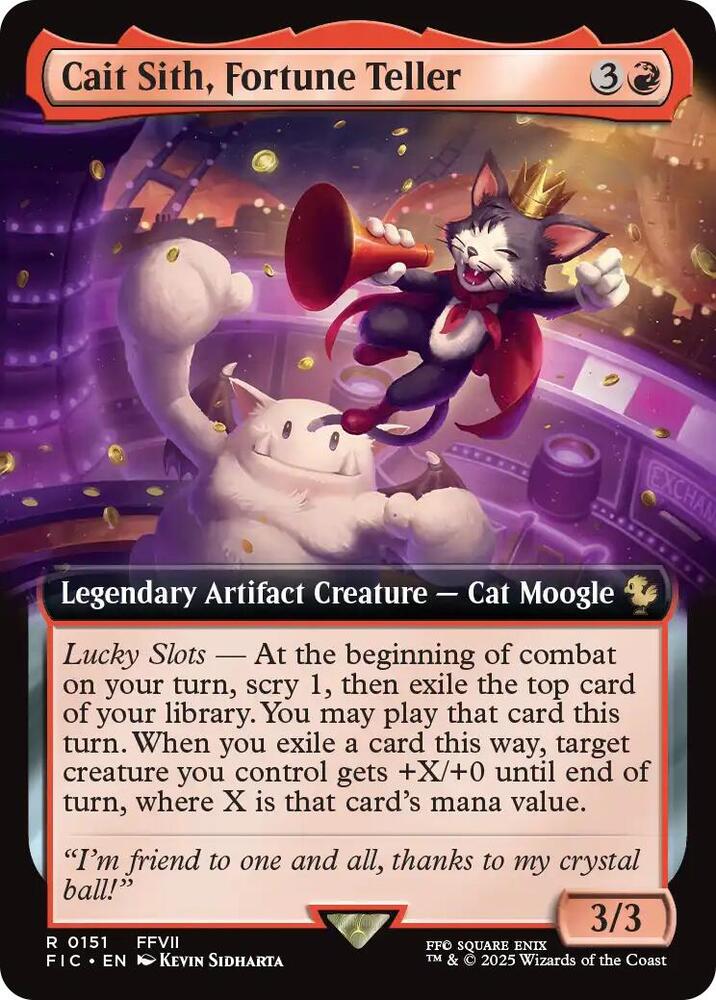 Cait Sith, Fortune Teller (Extended Art) - 151: Commander: FINAL FANTASY