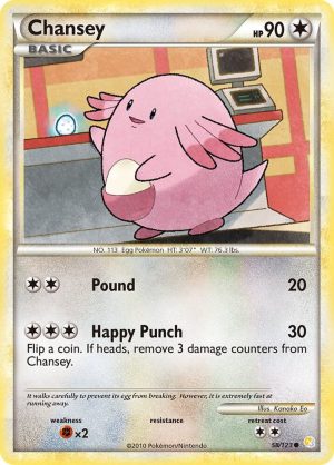 Chansey - 58/123: HeartGold SoulSilver