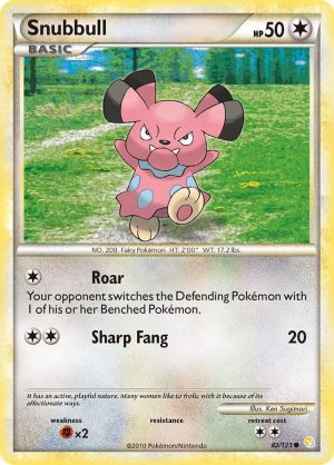 Snubbull - 82/123: HeartGold SoulSilver