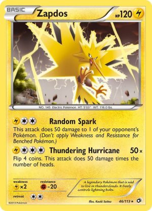 Zapdos - 46/113: Legendary Treasures