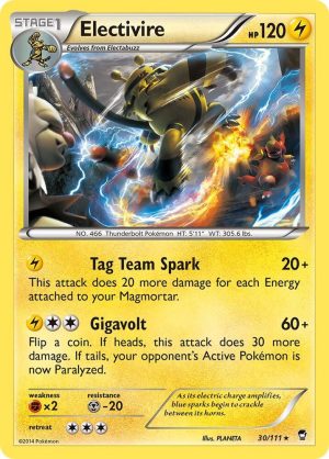 Electivire - 30/111: XY - Furious Fists