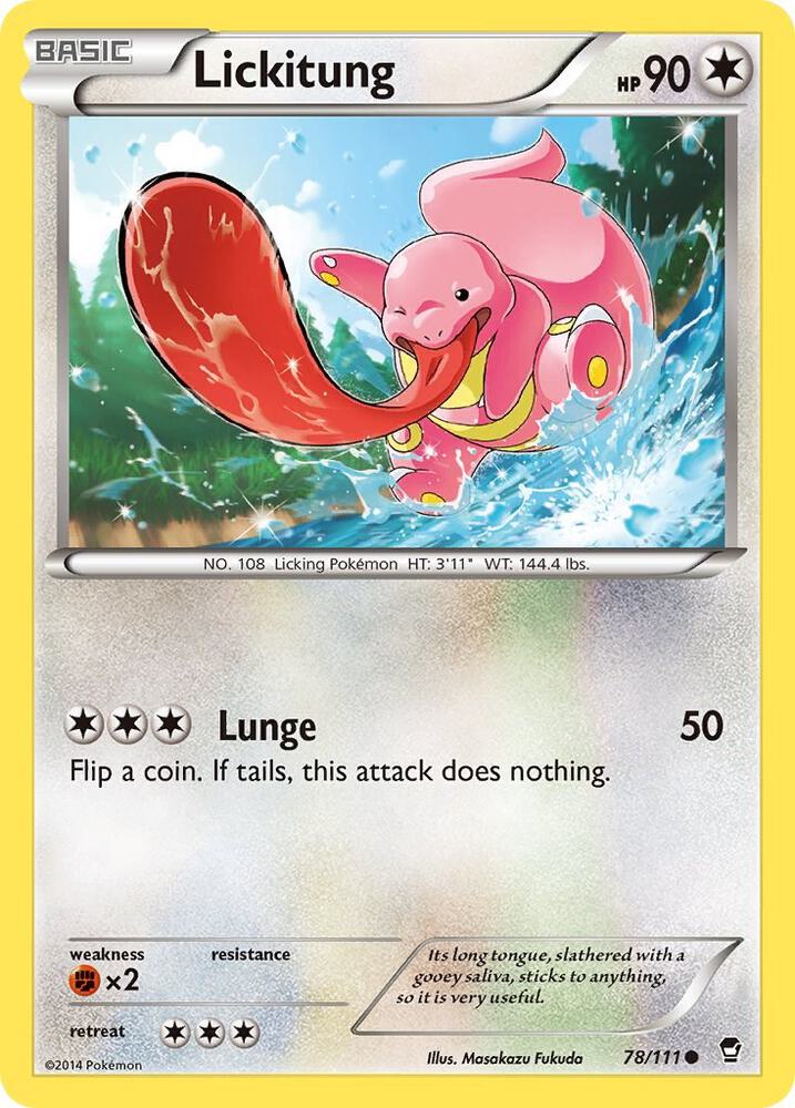 Lickitung - 78/111: XY - Furious Fists