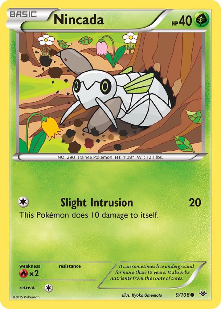 Nincada - 9/108: XY - Roaring Skies