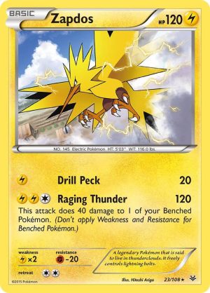 Zapdos - 23/108: XY - Roaring Skies