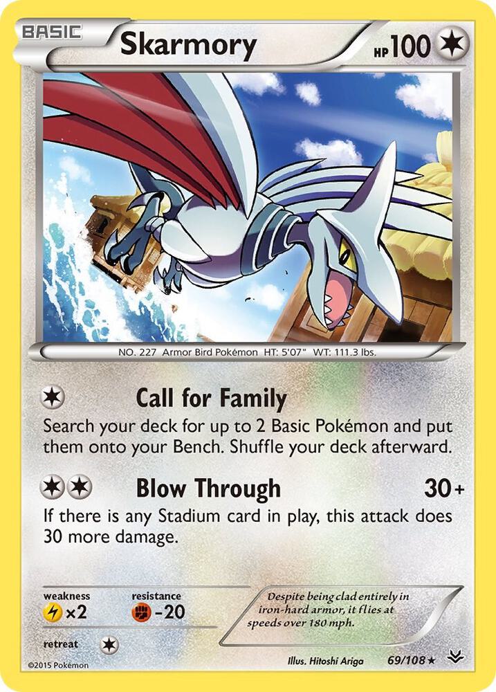 Skarmory - 69/108: XY - Roaring Skies